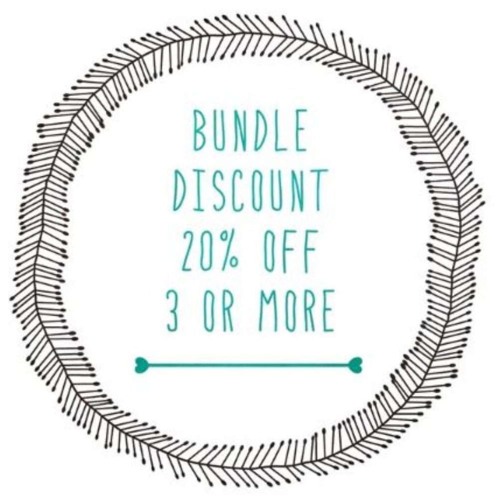 Bundle 3 or more items and Save 20%